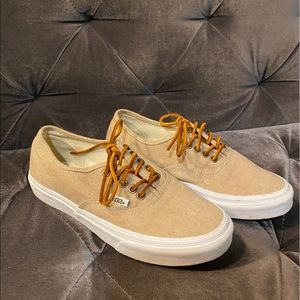 Vans Canvas Sneakers With Leather Shoelaces